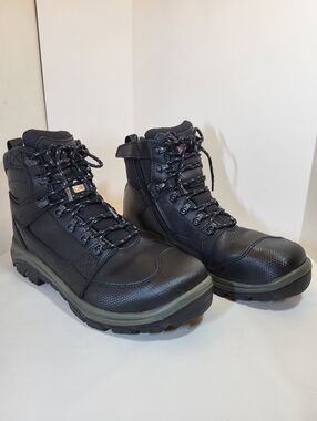 Red Wing Tradesman Work BOOTS Mens Sz 11 EE Black Leather Safety Toe Waterproof